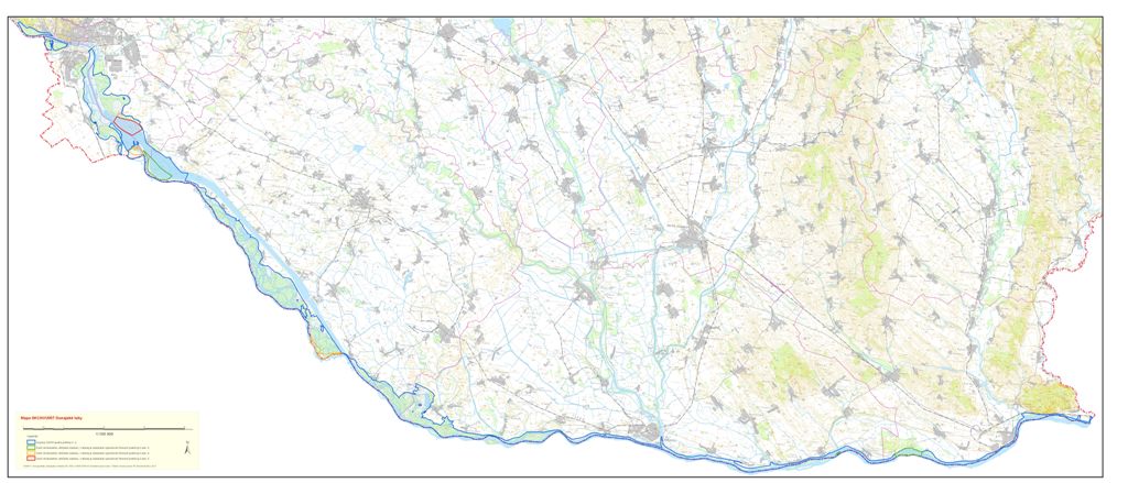 CHVÚ Dunajské Luhy - mapa zonácie